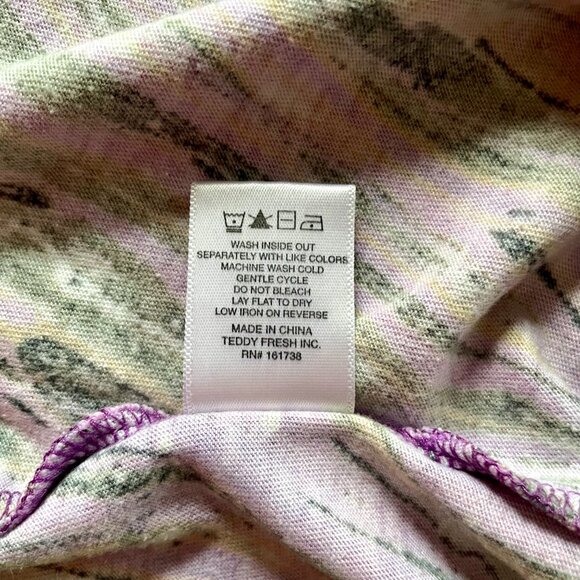 Teddy Fresh x Myfawnwy Collaboration Unisex Tie-Dye Mushroom T-Shirt size XXS - Picture 6 of 6